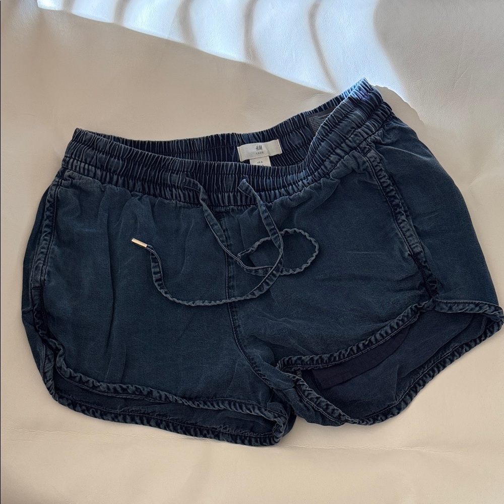 H&M Women's Dark Blue Shorts